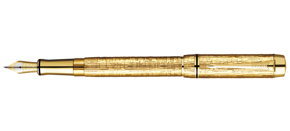 Перьевая ручка Parker Duofold F103, Solid Gold