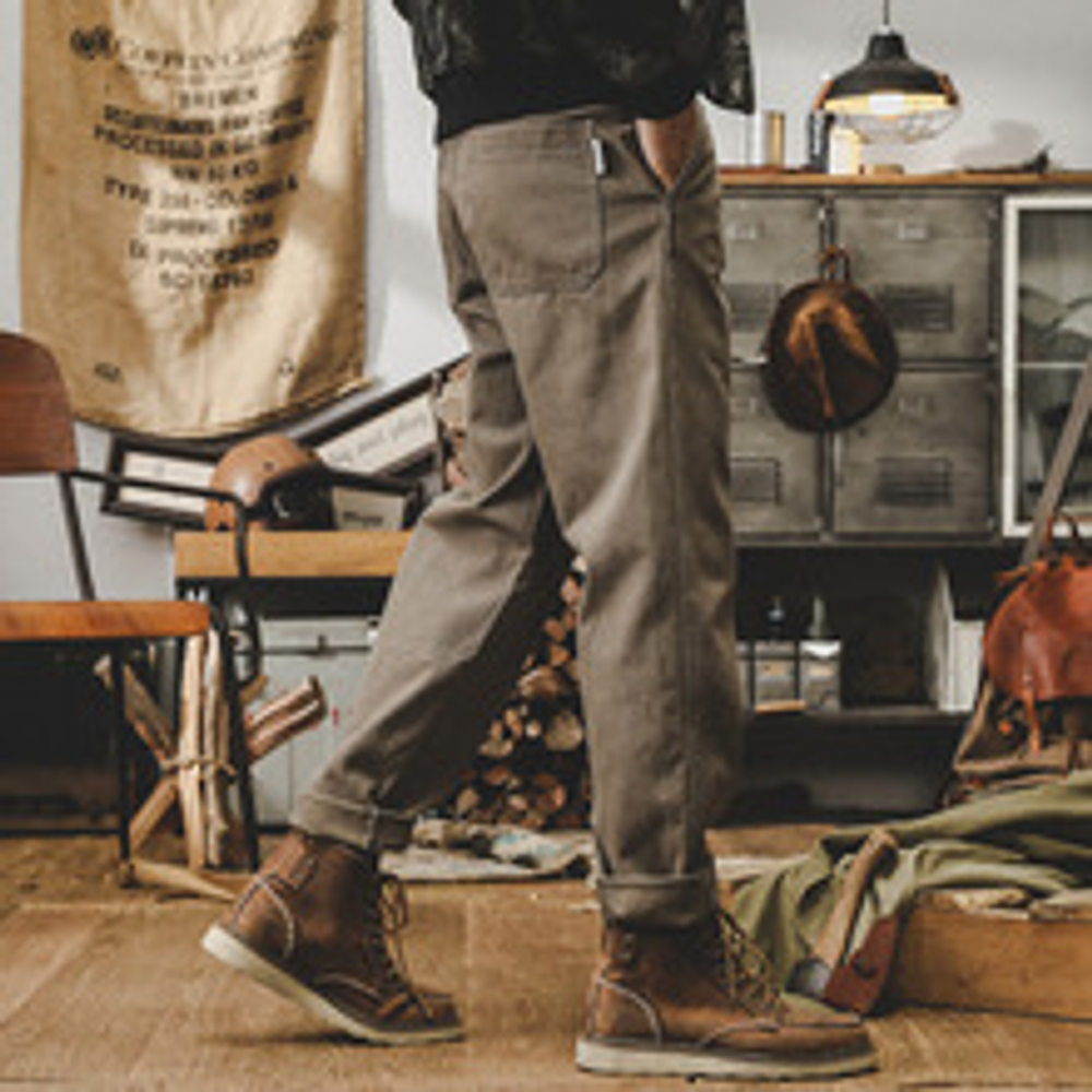 Брюки хлопковые для мужчин JerRenault американские ретро осенний сезон