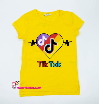 футболка TIK TOK сердце 2586