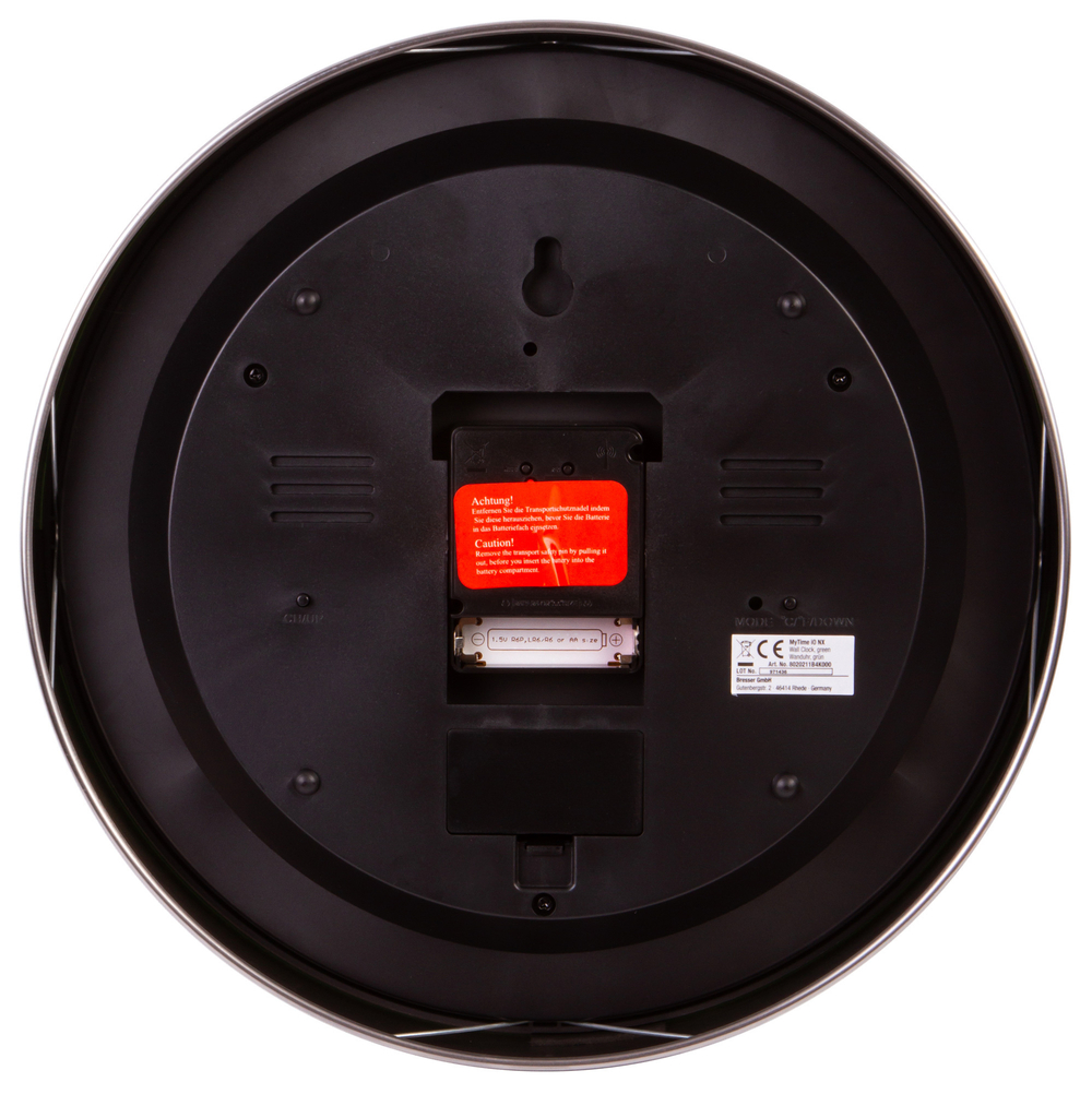 Часы настенные Bresser MyTime io NX Thermo/Hygro, 30 см, белые