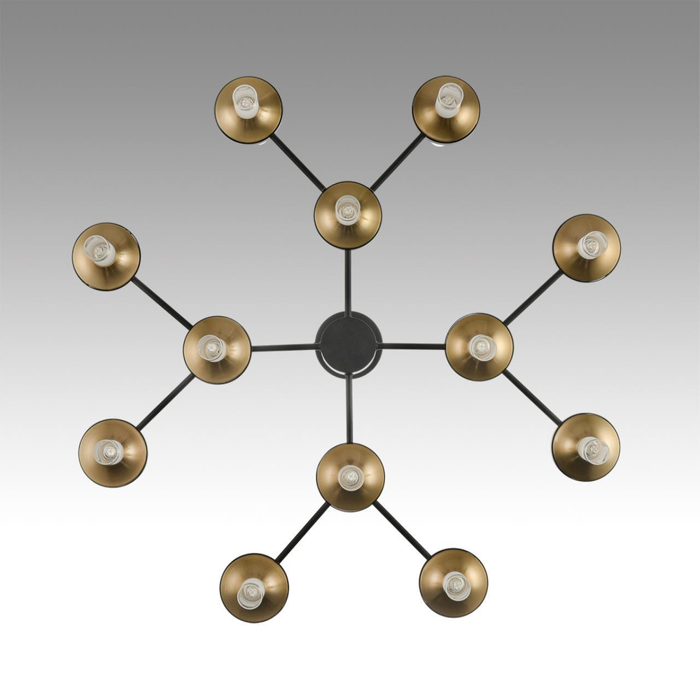 8112/24 NEOCLASSI LN25 26 черный/бронза/прозрачный, металл/стекло Люстра потолочная G9 24*30W 220V TAMARESA