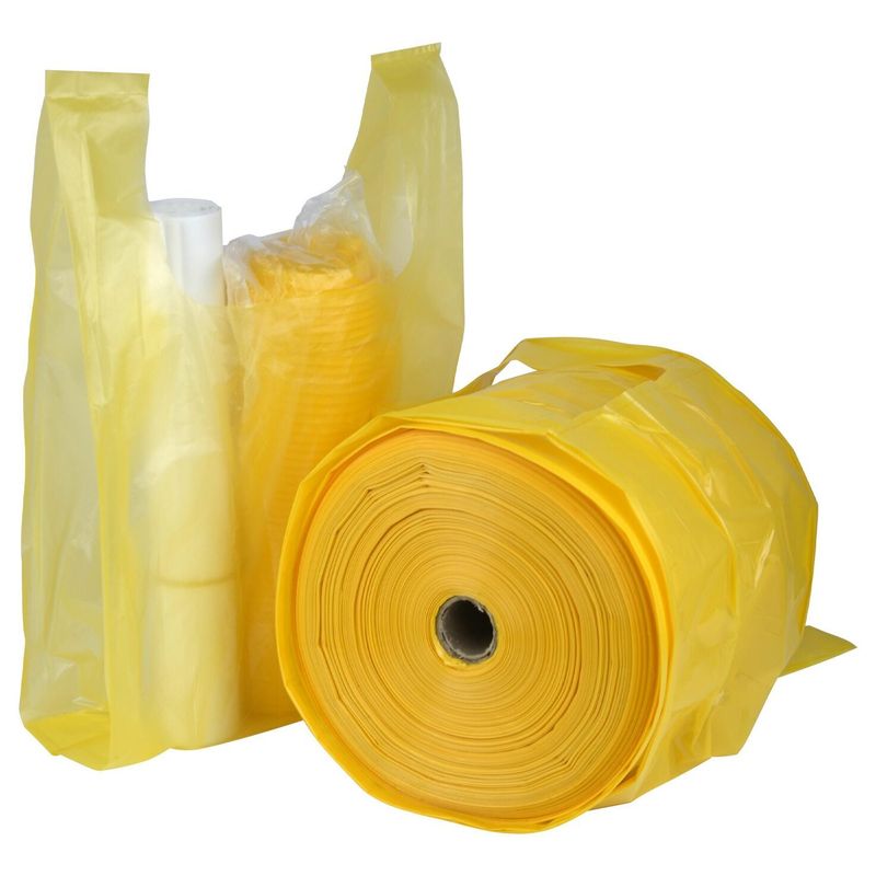Пакет майка рулон Китай втулка ЖЕЛТАЯ 250*470 мм  1 700 гр/рул ± 5%  12 рул/меш