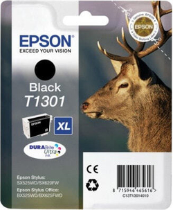 Epson Stag Singlepack Black T1301 DURABrite Ultra Ink C13T13014010