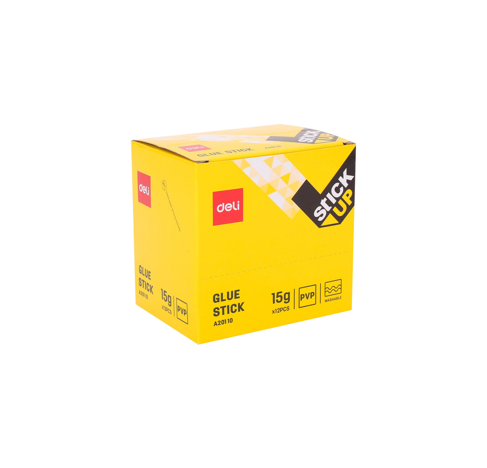 Клей-карандаш 15гр. ПВП Deli прозрачный усиленный E20110