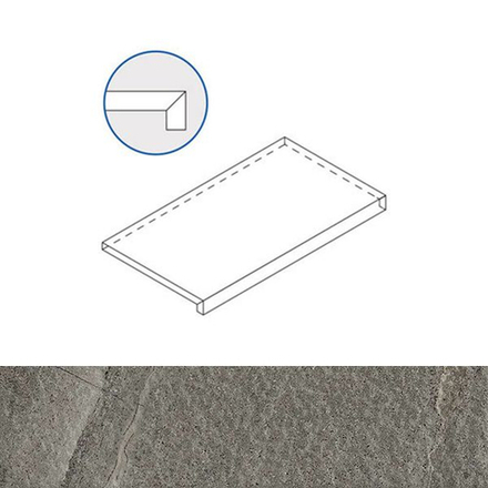 Фронтальная ступень CONTEMPORA X2 CARBON X2 SCAL. FRONT (620070000700)