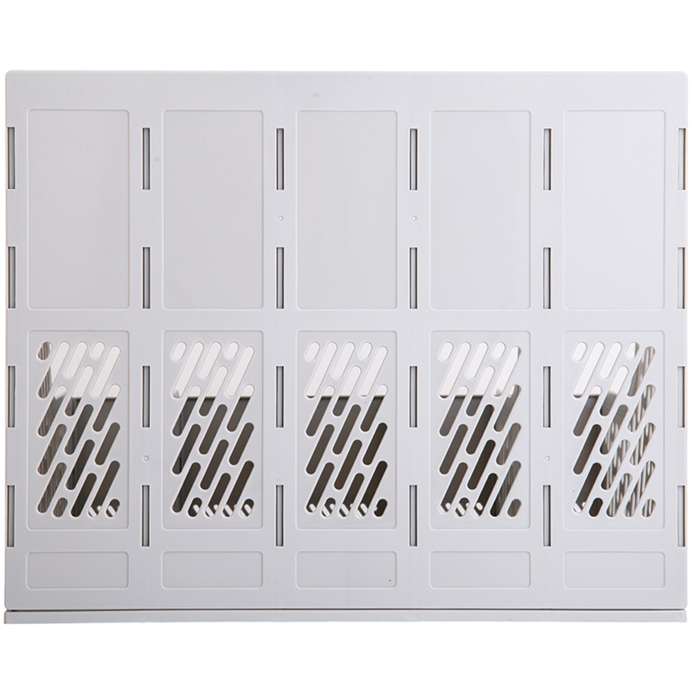 Лоток вертикальный DELI, 5 отделений, серый