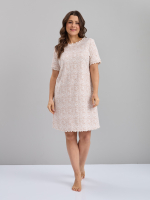 Ночная сорочка Ср-184/ажурмолоко-бежзебра