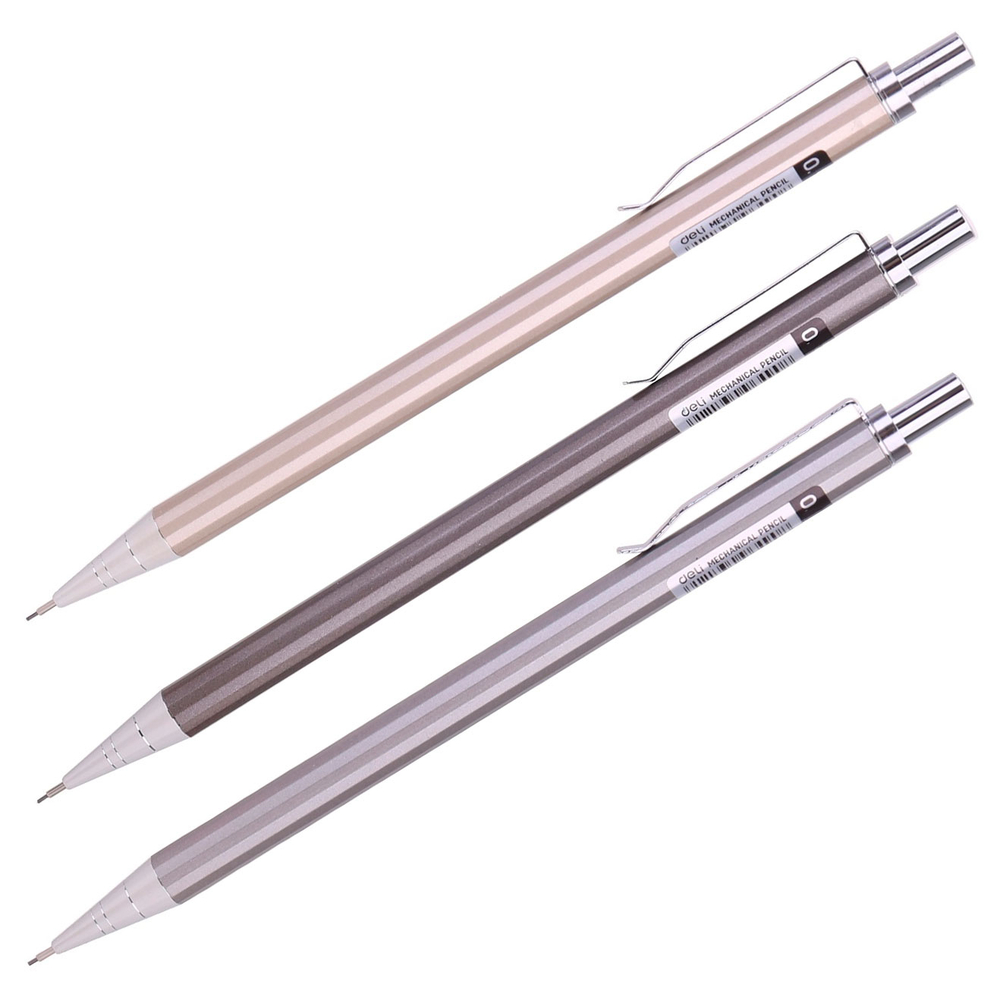 Карандаш механический DELI "ELITE", 0,7 мм, металлический корпус ассорти