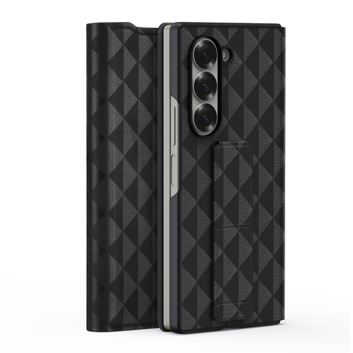 Складной чехол черного цвета с встроенной подставкой от Dux Ducis для Samsung Galaxy Z Fold 6, серия Fitt Series Case