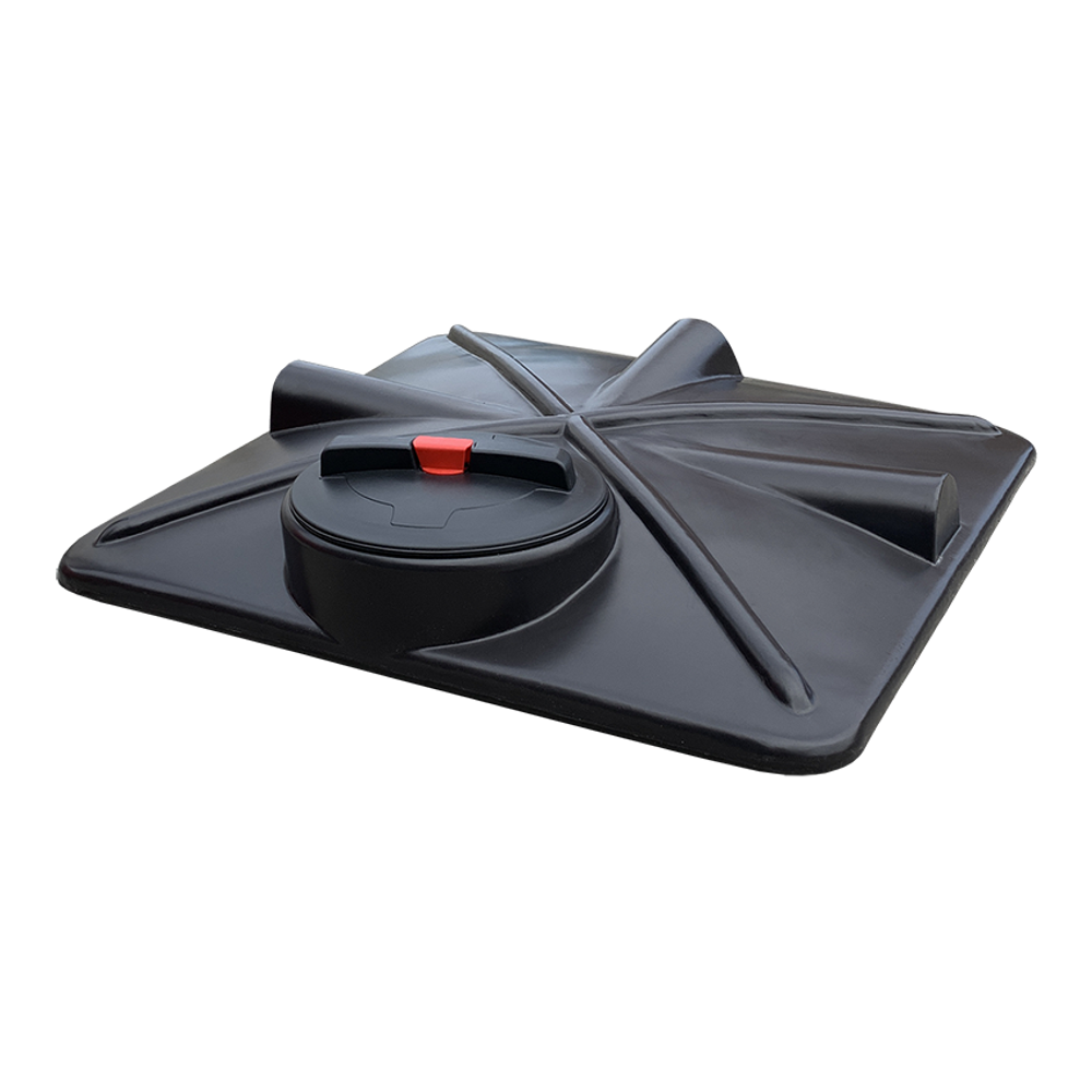 Ёмкость для душа  110л Политим 110 л. прямоугольный (1000x1000x250см;черный) - арт.560731