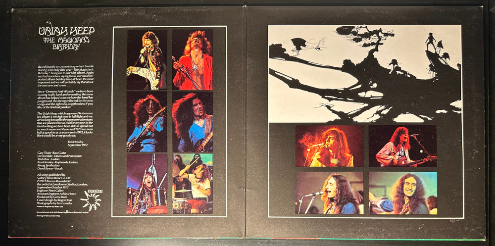 Uriah Heep ‎– The Magician's Birthday (Скандинавия 1972г.)