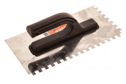 Гладилка Зубр Мастер 130x270мм, 8x8 мм, штукатурная зубчатая нержавеющая с пластиковой ручкой 08042-08