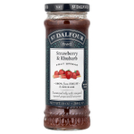 St. Dalfour, Strawberry & Rhubarb, Deluxe Strawberry & Rhubarb Spread,  10 oz (284 g)