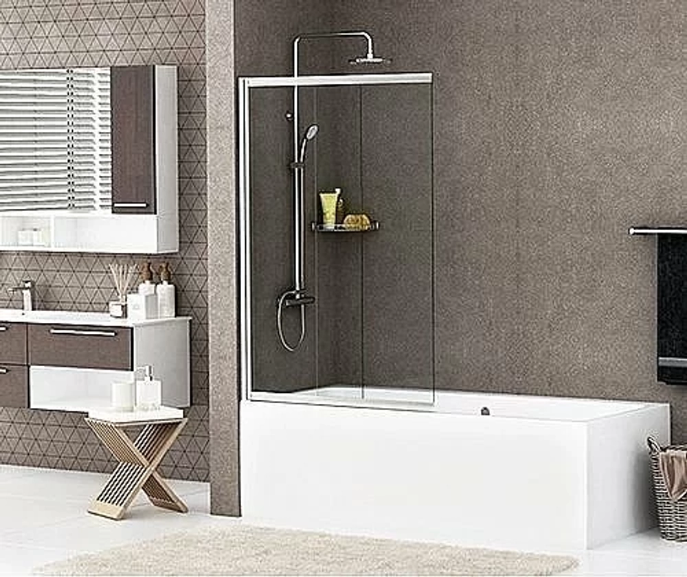 Шторка для ванны WasserKRAFT Main 41S02-100