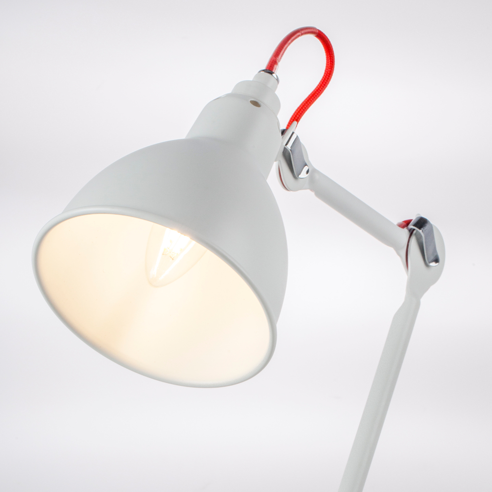 765916 Настольная лампа LOFT 1х40W E14 БЕЛЫЙ