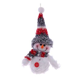 GAEM Игрушка набивная "Снеговик" (блок из 12 шт), L12 W6 H22 см, 2в.