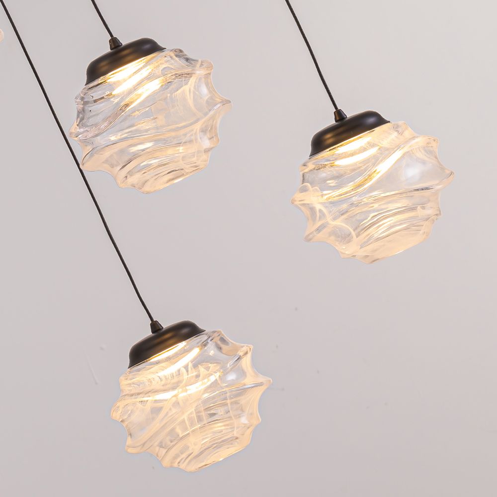 Подвесной светильник MD25030003-5B matt black/clear