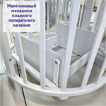 Кроватка трансформер Incanto Stella с маятником + комплект матрасов