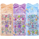 Наклейки-стразы Alingar, акриловые, "Ассорти" (корона,бант,бабочки), пакет с европодвесом