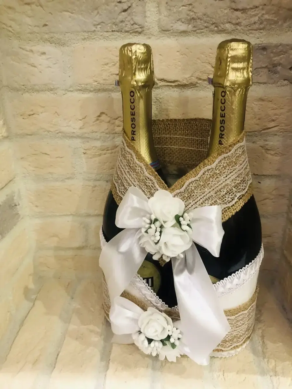 Украшение на шампанское