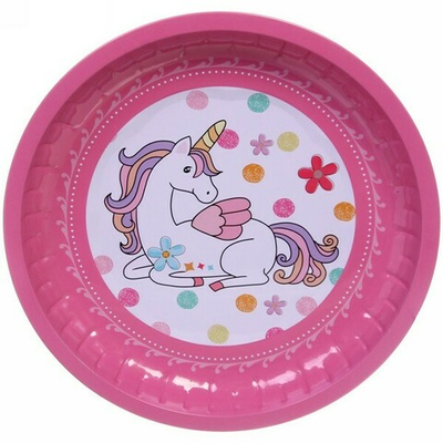 Поднос жестяной «Единорожка» 26,5см
