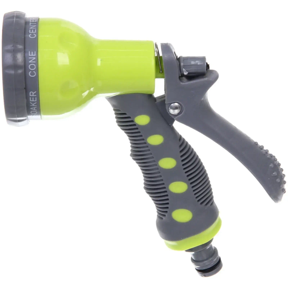 Набор для полива «Green» (распылитель-пистолет 7 режимов,2 соединителя,адаптер на 1/2») ДоброСад