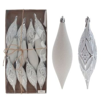 Набор из 12шт Украшение новогоднее "Капля" 807889, L4 W4