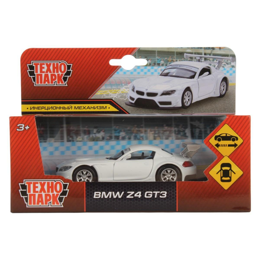 Модель ин. мет. 1:38 "BMW Z-4 GT3" открывающиеся двери, коробка 67315 (96) (Технопарк)