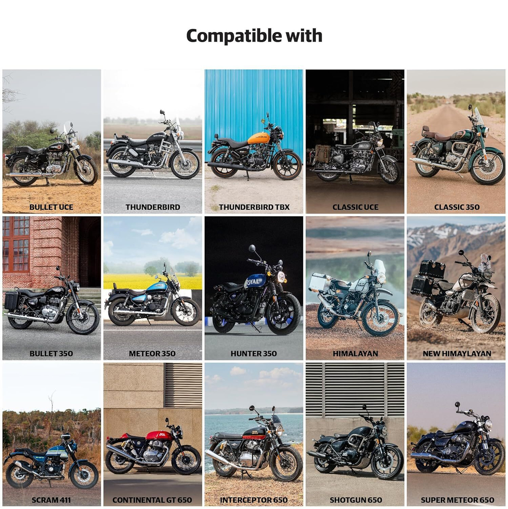 Непромокаемый чехол для мотоцикла Royal Enfield, черный