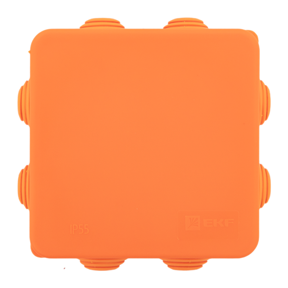 Коробка огнестойкая E45 85x85x40мм с клеммниками 6 полюсов 0,5-4мм2 IP55 HF EKF