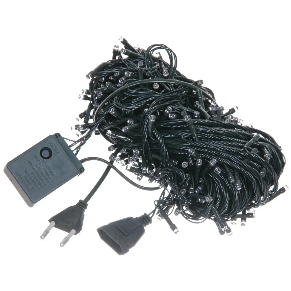 Гирлянда для дома 24м 280 ламп LED зелен.пров.,8 реж, IP-20, Розовый (возможность соединения)