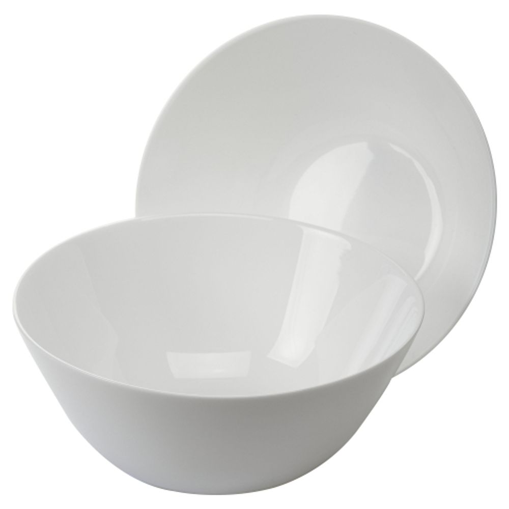 Салатник White Fox Muscat WF-BD18-36 стеклянный глубокий круглый белый 18 см 970 мл | White Fox