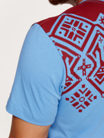 Футболка Варгградъ мужская голубая «Вдоль по морю»