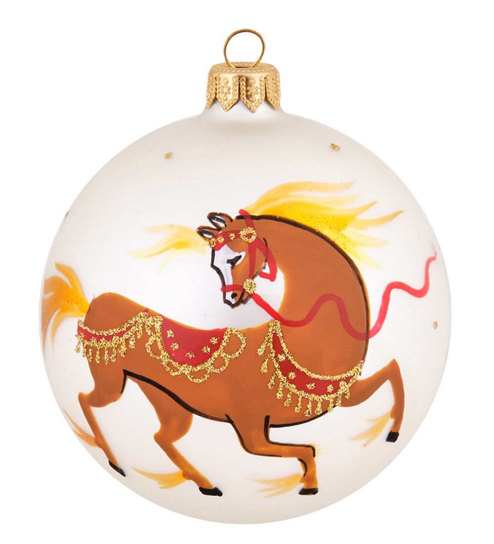 Элита НФШ-1697/2 Ел.украшение Шар «Конь» 90 мм