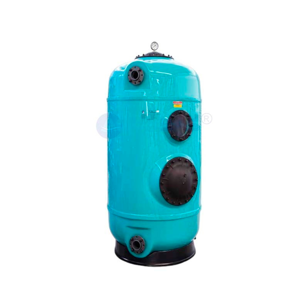 Фильтр 31,5м3/ч Gemas FILTREX-NORM PLUS 1000мм 2 1/2" М1,2 30м3/ч/м2 Дюз.дно+Люк+См.окно (021413)