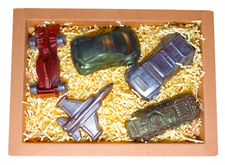 Шоколад ручной работы "Машинки" 260гр