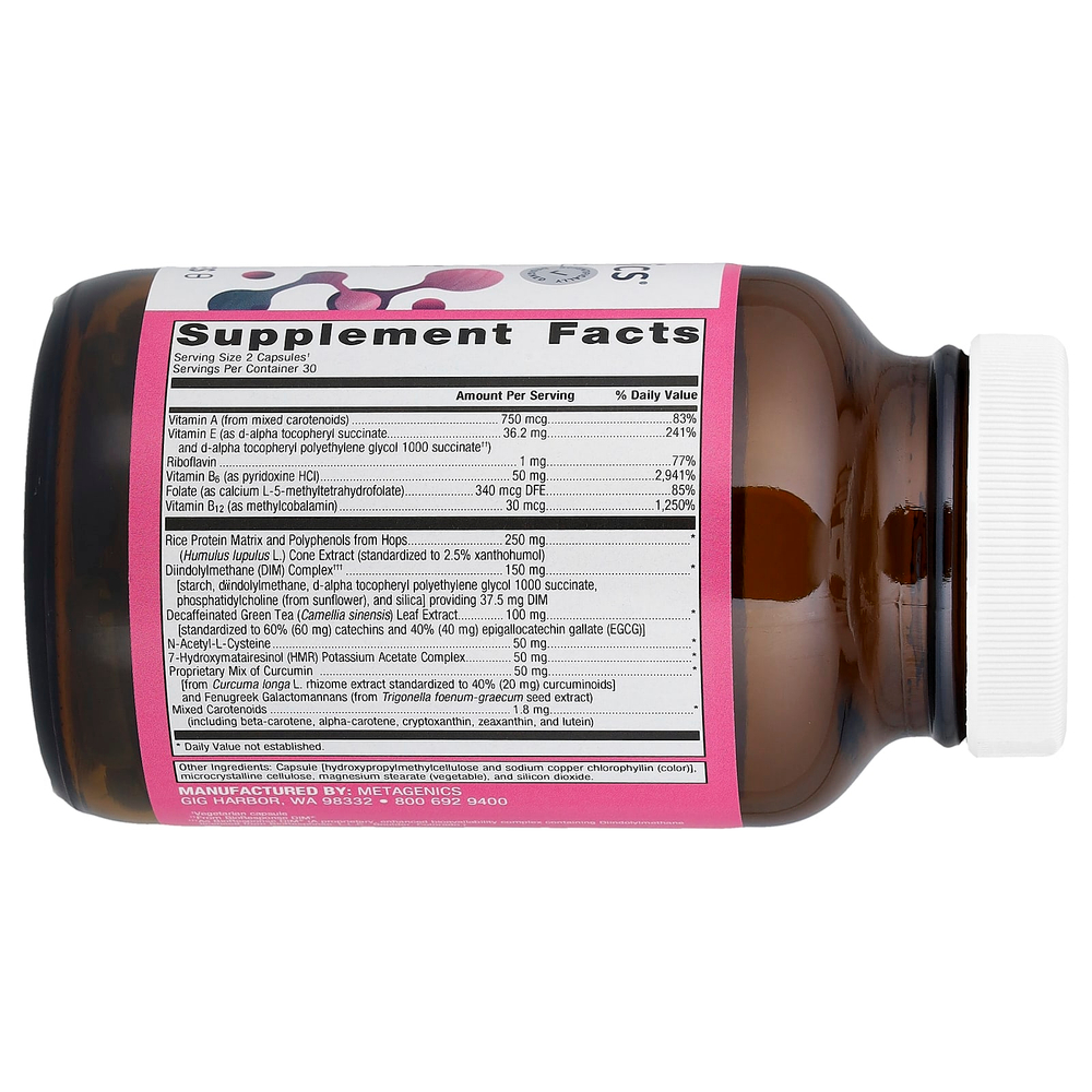 Metagenics, EstroFactors®, добавка для здоровья женщин, 60 капсул