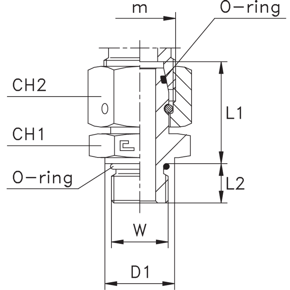 Штуцер FNA DL12 UNF 3/4
