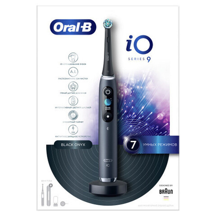 Электрическая зубная щетка ORAL-B iO Series 9/iOM9.1B2.2AD Black Onyx 7 режимов тип 3758