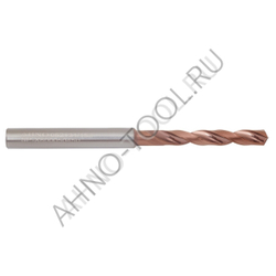 Сверло  4.5мм  твердосплавное 5D без подвода СОЖ. SP-X800050450 VHM AHNO по стали, чугуну, нерж. и ж