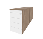 Тумба двойная приставная/опорная (TIP-ON) Onix Direct