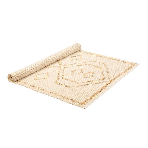 Ковер из джута и переработанного хлопка Kolkata из коллекции Ethnic, 200х300см