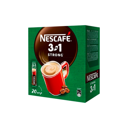 Кофе растворимый Nescafe 3в1 Крепкий, 20 стиков