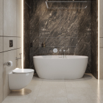 Унитаз подвесной безободковый с сиденьем и смывом TORNADO BelBagno AMANDA-TOR BB051CH-TOR-FC/SC