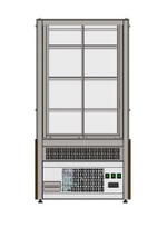 Витрина кондитерская холодильная REFETTORIO Crystal RKC20A-MV, 3 полки