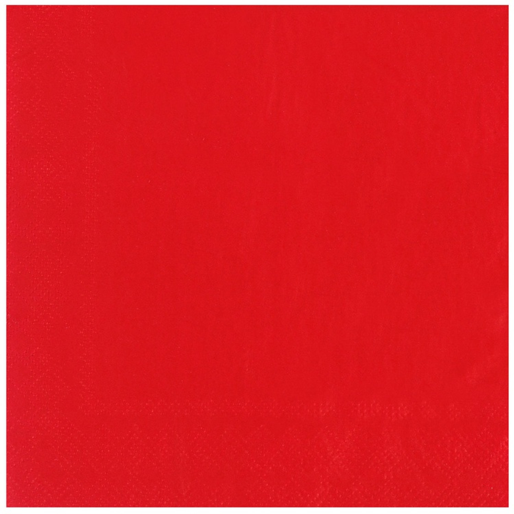 Салфетка в красном цвете, 33 см, 12 шт