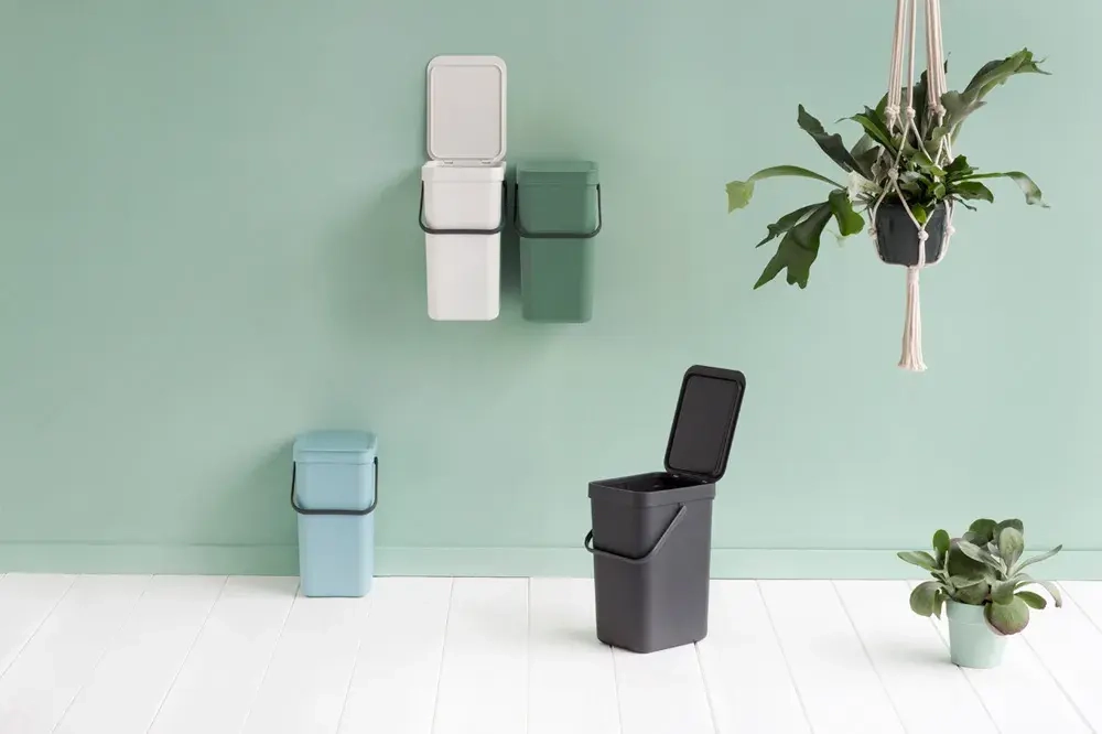 Brabantia Контейнер для мусора Sort & Go 12л, серый