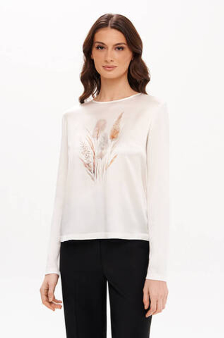 23373 Блузка женская (молочный)