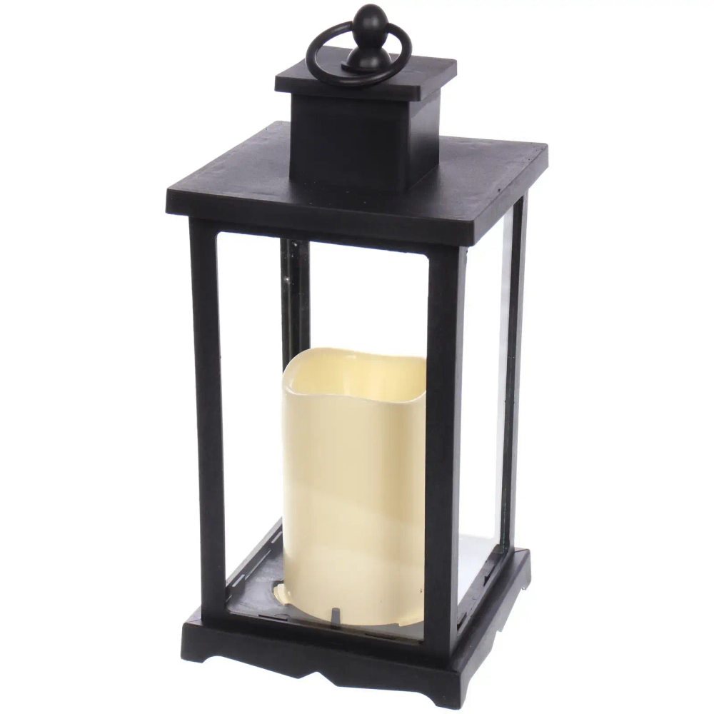 Сувенир с подсветкой «Волшебная свеча» 13*13*29 см (работает от 3*ААА), Черный