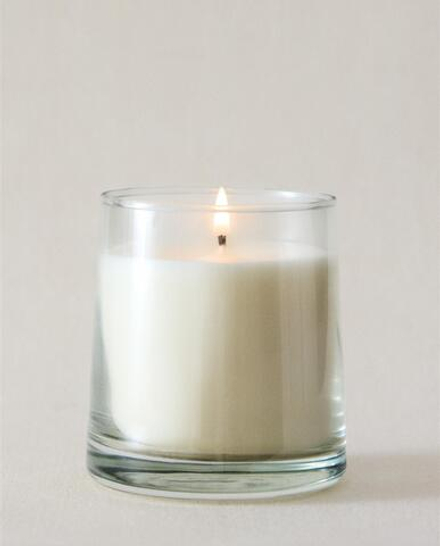 Zara Home Свеча ароматическая Orchid e Lumi re 180 г, растительный воск, аромат цветочный, Розовый